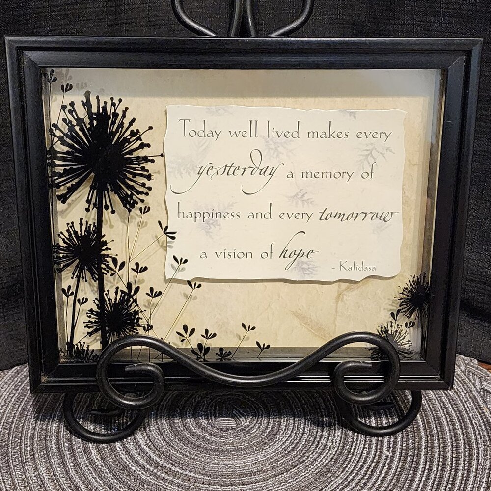 Inspirational Quote plaque / Shadow Box